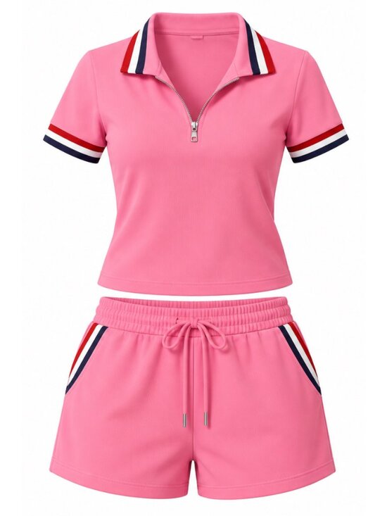 entro Pants - SMALL Pink Shorts Set
